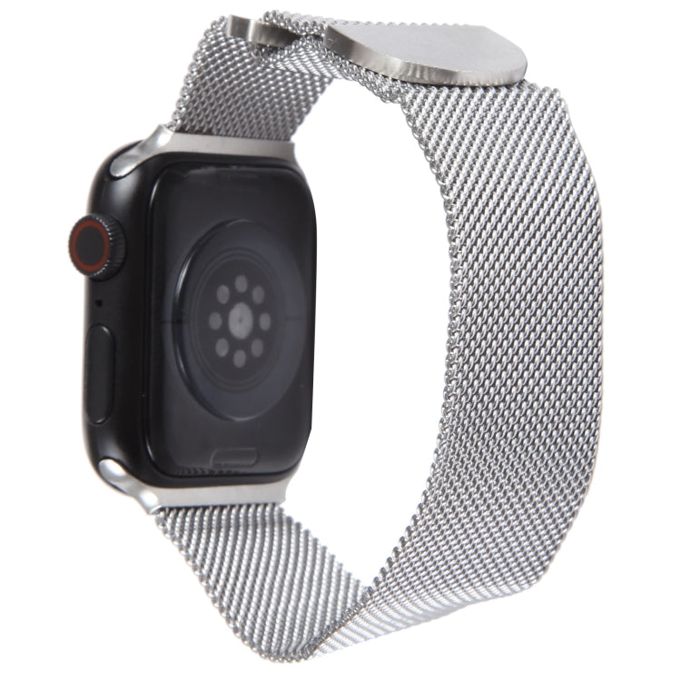 For Apple Watch 8 41mm Milanese Metal Magnetic Watch Band(Silver) - Watch Bands by PMC TechLife | Online Shopping South Africa | PMC TechLife
