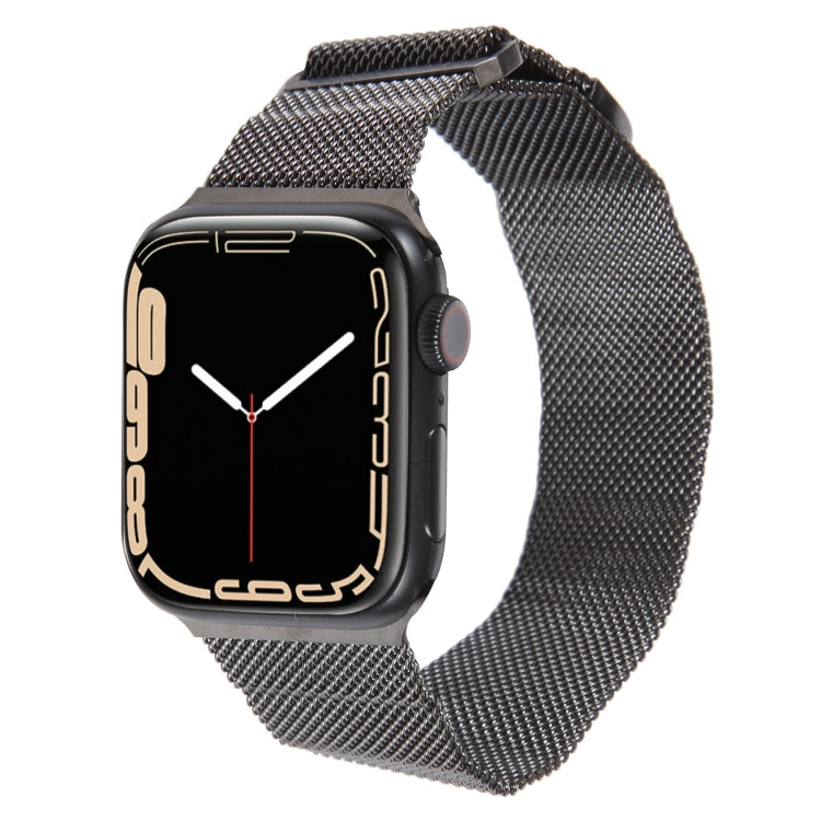 For Apple Watch 8 45mm Milanese Metal Magnetic Watch Band(Gunmetal) - Watch Bands by PMC TechLife | Online Shopping South Africa | PMC TechLife