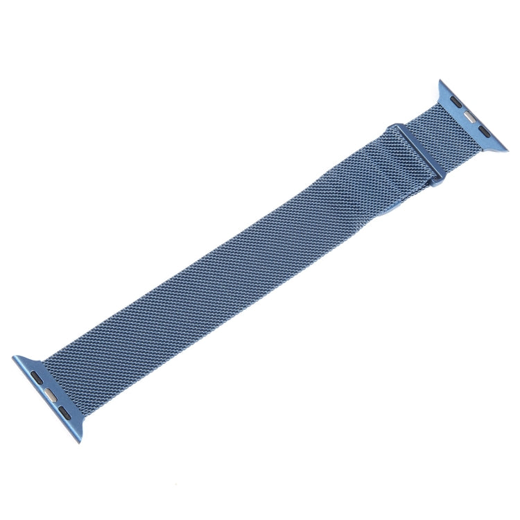 For Apple Watch SE 2022 40mm Milanese Metal Magnetic Watch Band(Blue) - Watch Bands by PMC TechLife | Online Shopping South Africa | PMC TechLife