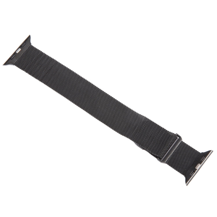 For Apple Watch 7 45mm Milanese Metal Magnetic Watch Band(Black) - Watch Bands by PMC TechLife | Online Shopping South Africa | PMC TechLife