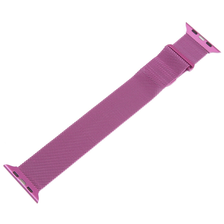 For Apple Watch 7 45mm Milanese Metal Magnetic Watch Band(Purple) - Watch Bands by PMC TechLife | Online Shopping South Africa | PMC TechLife