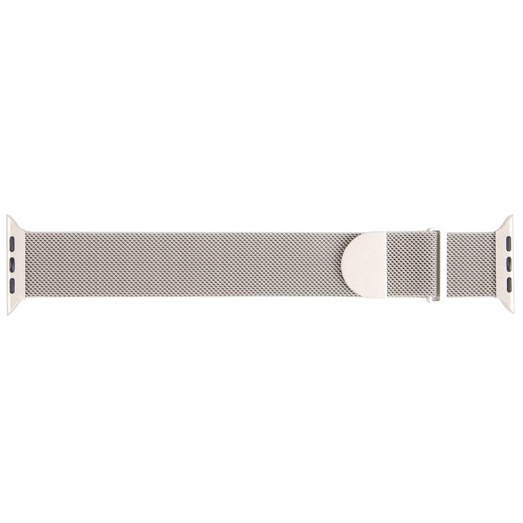 For Apple Watch SE 40mm Milanese Metal Magnetic Watch Band(Starlight) - Watch Bands by PMC TechLife | Online Shopping South Africa | PMC TechLife