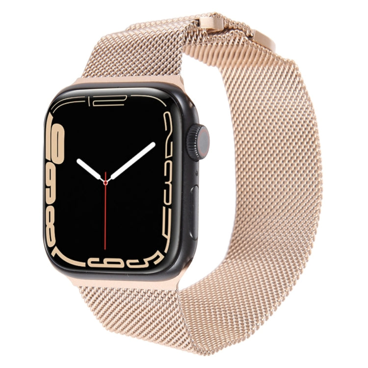 For Apple Watch SE 40mm Milanese Metal Magnetic Watch Band(Retro Gold) - Watch Bands by PMC TechLife | Online Shopping South Africa | PMC TechLife