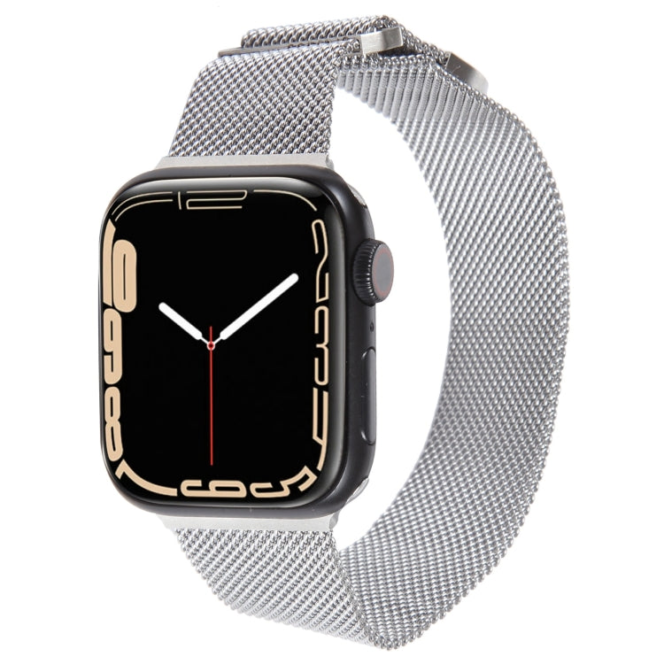 For Apple Watch SE 44mm Milanese Metal Magnetic Watch Band(Silver) - Watch Bands by PMC TechLife | Online Shopping South Africa | PMC TechLife