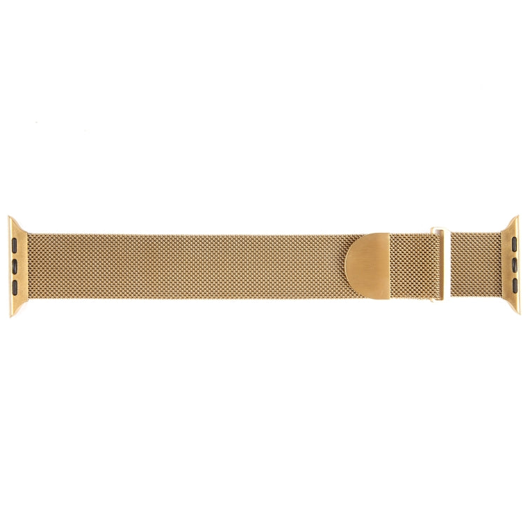 For Apple Watch SE 44mm Milanese Metal Magnetic Watch Band(Gold) - Watch Bands by PMC TechLife | Online Shopping South Africa | PMC TechLife