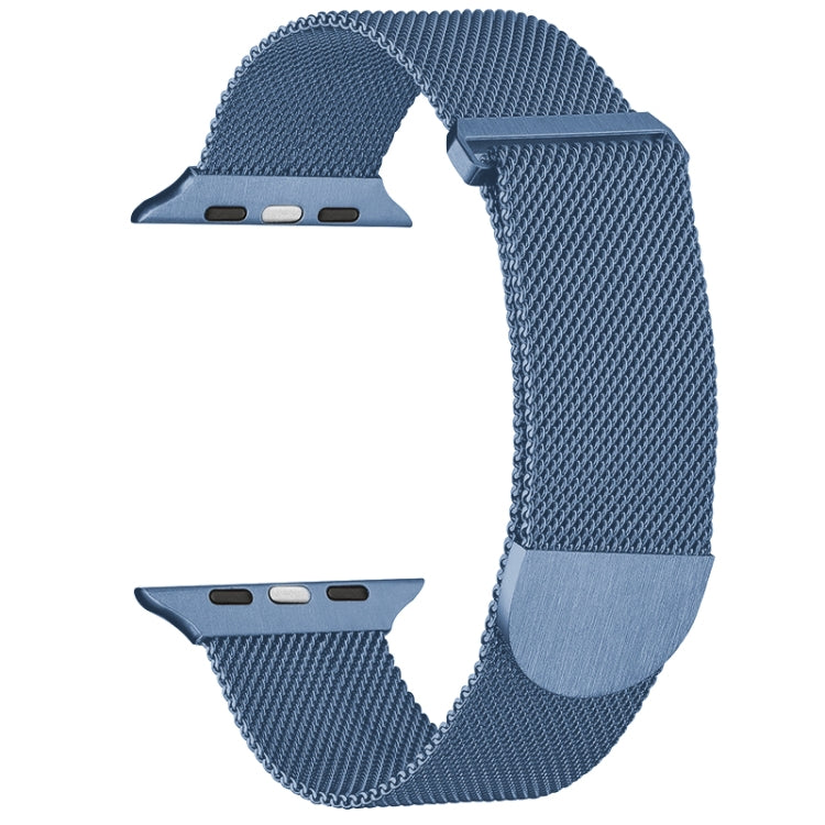 For Apple Watch SE 44mm Milanese Metal Magnetic Watch Band(Blue) - Watch Bands by PMC TechLife | Online Shopping South Africa | PMC TechLife