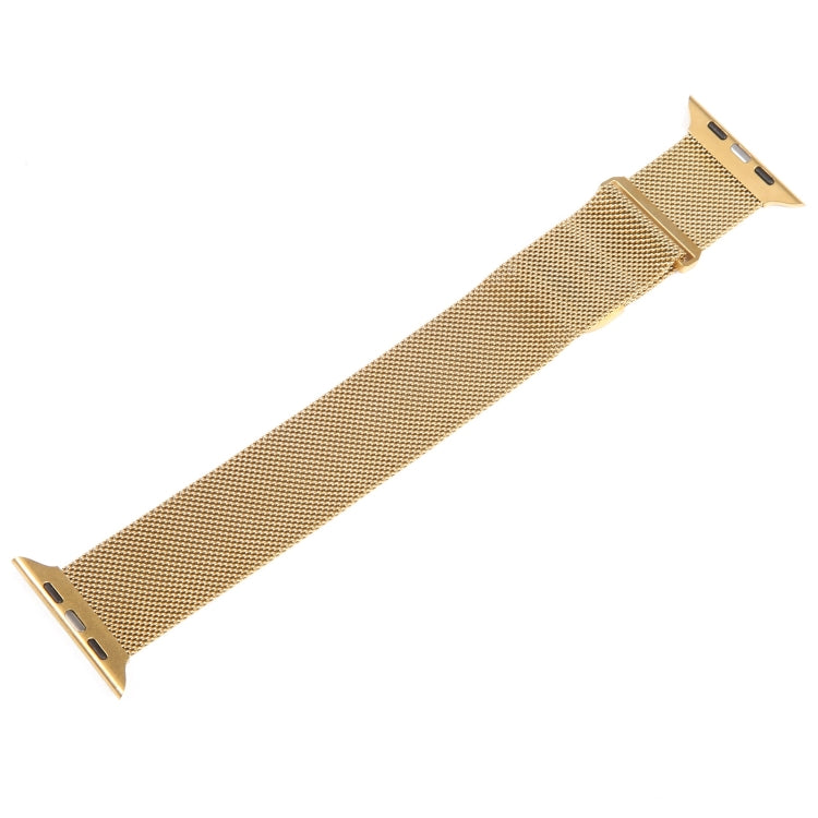 For Apple Watch 6 44mm Milanese Metal Magnetic Watch Band(Gold) - Watch Bands by PMC TechLife | Online Shopping South Africa | PMC TechLife