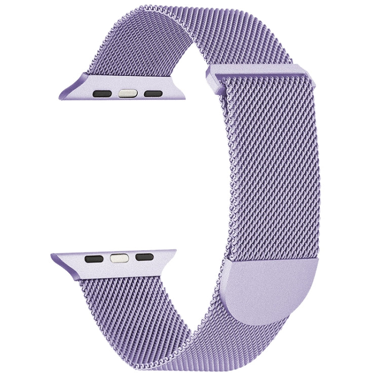 For Apple Watch 5 40mm Milanese Metal Magnetic Watch Band(Lavender Purple) - Watch Bands by PMC TechLife | Online Shopping South Africa | PMC TechLife