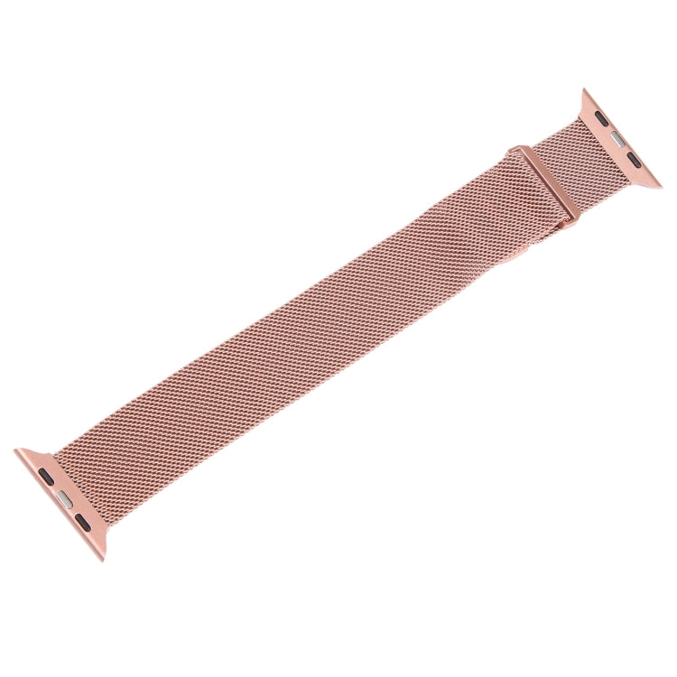 For Apple Watch 5 44mm Milanese Metal Magnetic Watch Band(Pink) - Watch Bands by PMC TechLife | Online Shopping South Africa | PMC TechLife