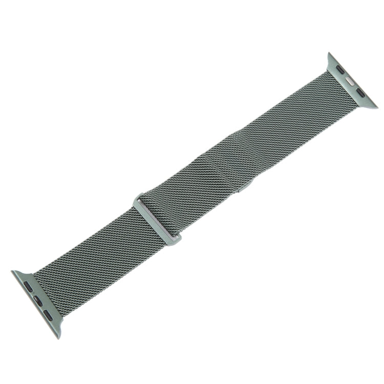 For Apple Watch 4 40mm Milanese Metal Magnetic Watch Band(Pine Green) - Watch Bands by PMC TechLife | Online Shopping South Africa | PMC TechLife