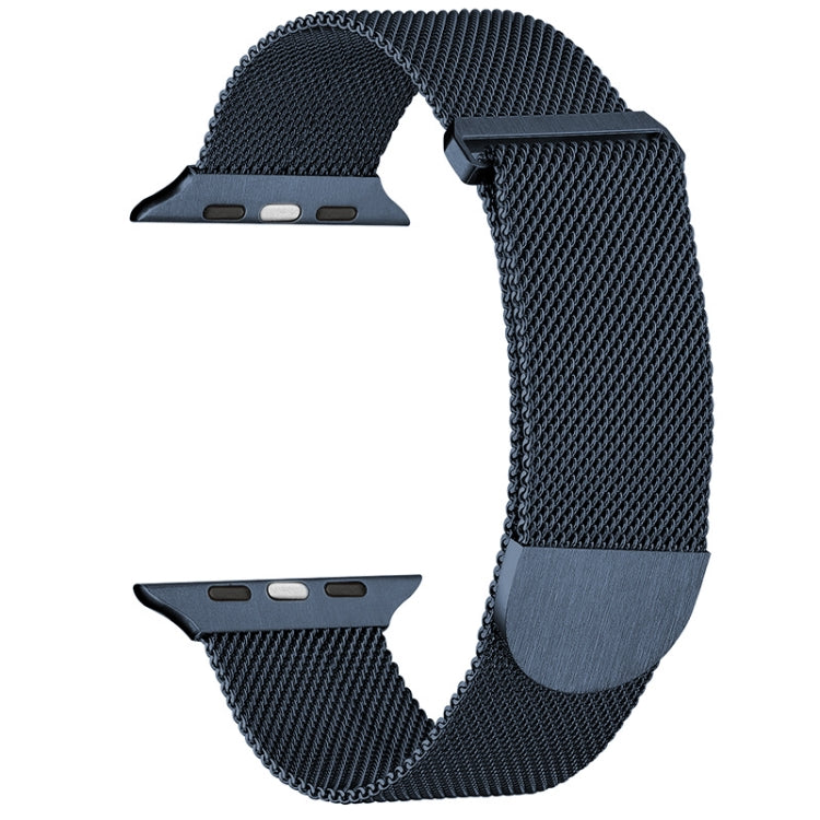 For Apple Watch 4 44mm Milanese Metal Magnetic Watch Band(Midnight Blue) - Watch Bands by PMC TechLife | Online Shopping South Africa | PMC TechLife