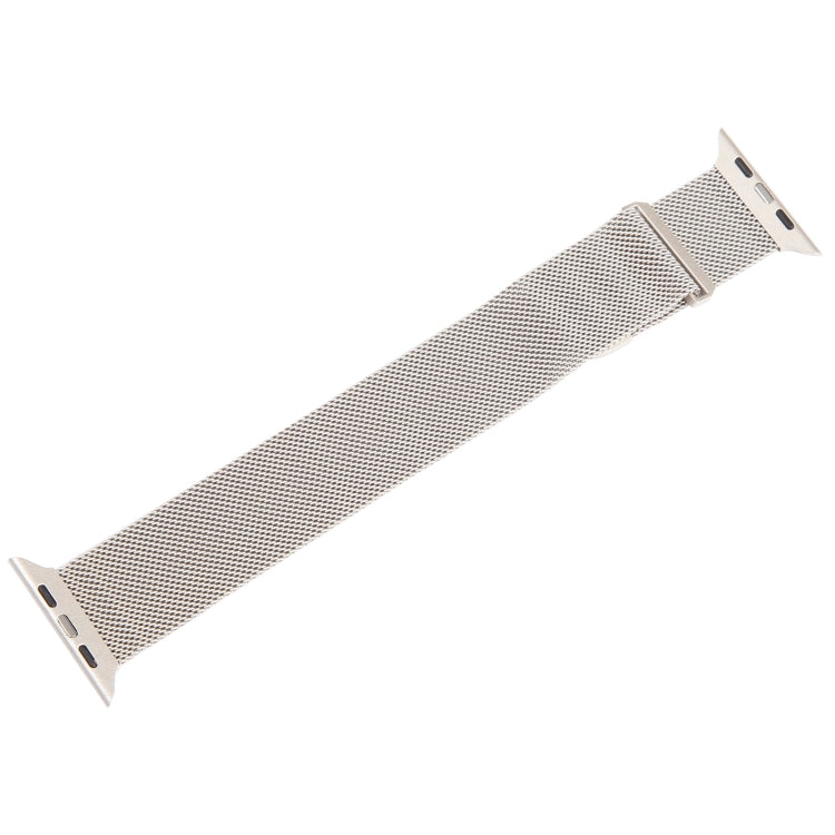 For Apple Watch 3 42mm Milanese Metal Magnetic Watch Band(Starlight) - Watch Bands by PMC TechLife | Online Shopping South Africa | PMC TechLife