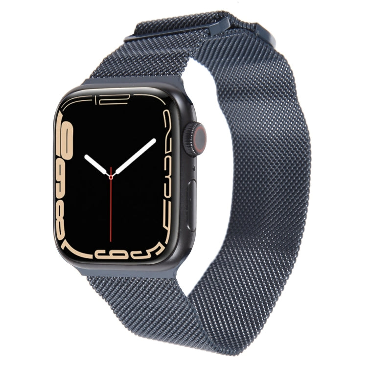 For Apple Watch 2 38mm Milanese Metal Magnetic Watch Band(Midnight Blue) - Watch Bands by PMC TechLife | Online Shopping South Africa | PMC TechLife