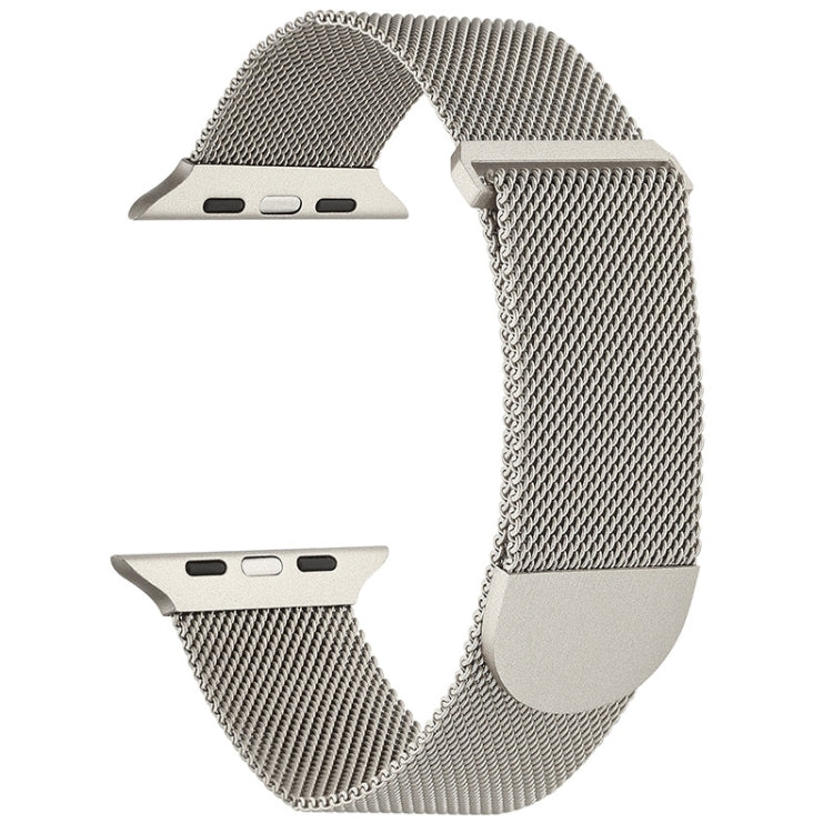 For Apple Watch 2 38mm Milanese Metal Magnetic Watch Band(Starlight) - Watch Bands by PMC TechLife | Online Shopping South Africa | PMC TechLife