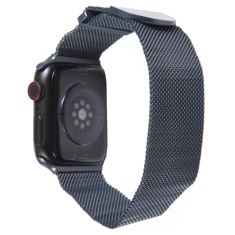 For Apple Watch 38mm Milanese Metal Magnetic Watch Band(Midnight Blue) - Watch Bands by PMC TechLife | Online Shopping South Africa | PMC TechLife