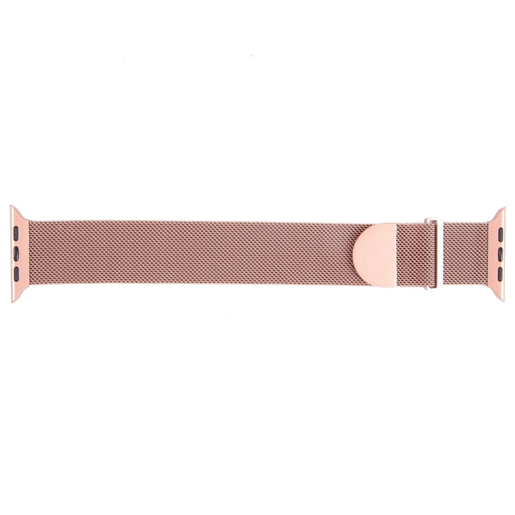 For Apple Watch 9 41mm Milanese Metal Magnetic Watch Band(Pink) - Watch Bands by PMC TechLife | Online Shopping South Africa | PMC TechLife