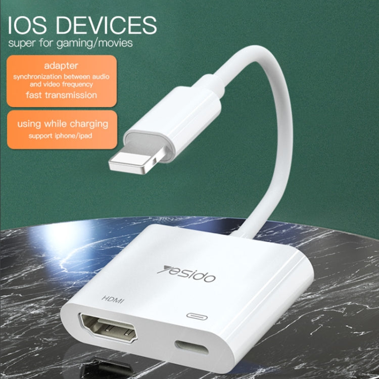 Yesido HM06 8 Pin to HDMI Audio Video Adapter - Converter & Adapter by Yesido | Online Shopping South Africa | PMC TechLife | Buy Now Pay Later Mobicred