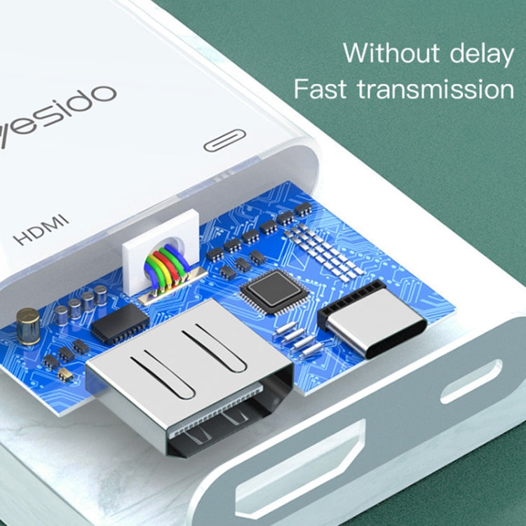 Yesido HM06 8 Pin to HDMI Audio Video Adapter - Converter & Adapter by Yesido | Online Shopping South Africa | PMC TechLife | Buy Now Pay Later Mobicred