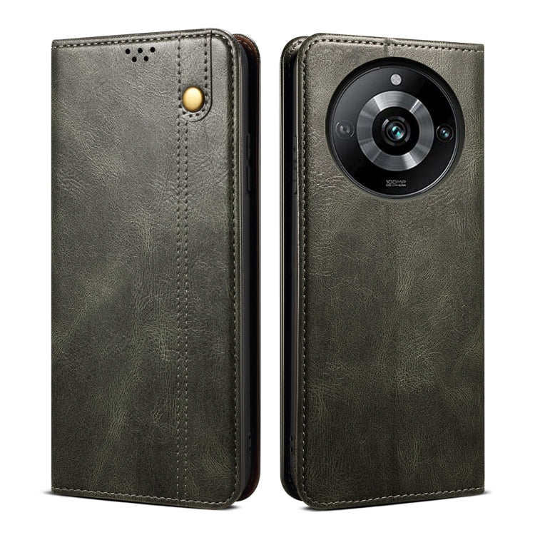 For Realme 11 Pro / 11 Pro+ Oil Wax Crazy Horse Texture Leather Phone Case(Green) - free shipping - PMC TechLife - Order now!