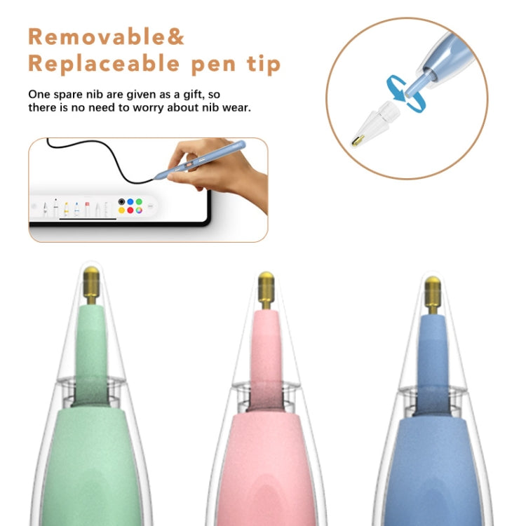 P10s Transparent Case Wireless Charging Stylus Pen for iPad 2018 or Later(Blue) - Stylus Pen by PMC TechLife | Online Shopping South Africa | PMC TechLife