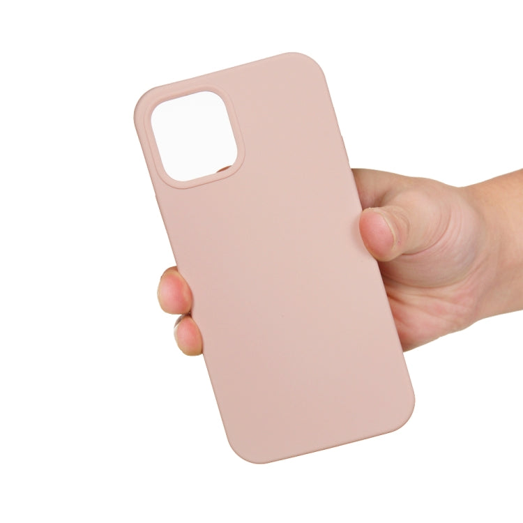 For iPhone 15 Solid Color Silicone Phone Case(Sand Pink) - iPhone 15 Cases by PMC TechLife | Online Shopping South Africa | PMC TechLife