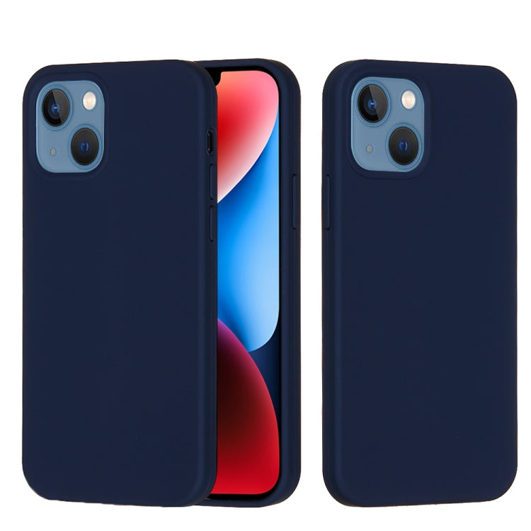 For iPhone 15 Solid Color Silicone Phone Case(Midnight Blue) - iPhone 15 Cases by PMC TechLife | Online Shopping South Africa | PMC TechLife