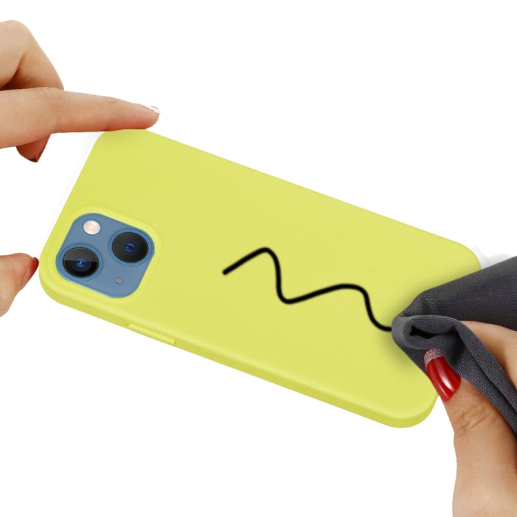 For iPhone 15 Plus Solid Color Silicone Phone Case(Lemon Yellow) - iPhone 15 Plus Cases by PMC TechLife | Online Shopping South Africa | PMC TechLife