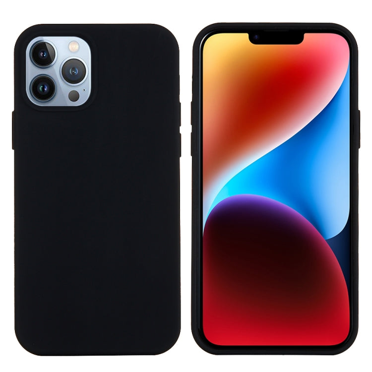 For iPhone 15 Pro Solid Color Silicone Phone Case(Black) - iPhone 15 Pro Cases by PMC TechLife | Online Shopping South Africa | PMC TechLife