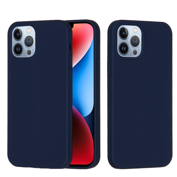 For iPhone 15 Pro Solid Color Silicone Phone Case(Midnight Blue) - iPhone 15 Pro Cases by PMC TechLife | Online Shopping South Africa | PMC TechLife