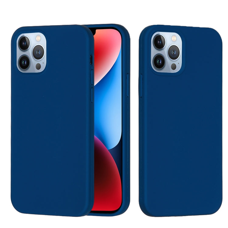 For iPhone 15 Pro Max Solid Color Silicone Phone Case(Cobalt Blue) - iPhone 15 Pro Max Cases by PMC TechLife | Online Shopping South Africa | PMC TechLife