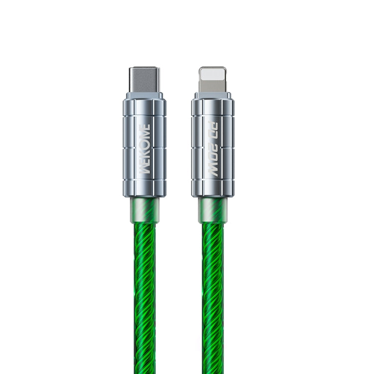 WK WDC-205 PD 20W USB-C/Type-C to 8 Pin Super Fast Charge Data Cable, Length: 1m(Green) - free shipping - PMC TechLife - Order now!