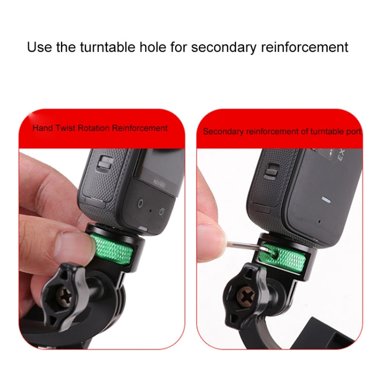 1/4 inch Screw Adjustable Metal Action Camera Adapter(Green Black) - Connection Mount by PMC TechLife | Online Shopping South Africa | PMC TechLife