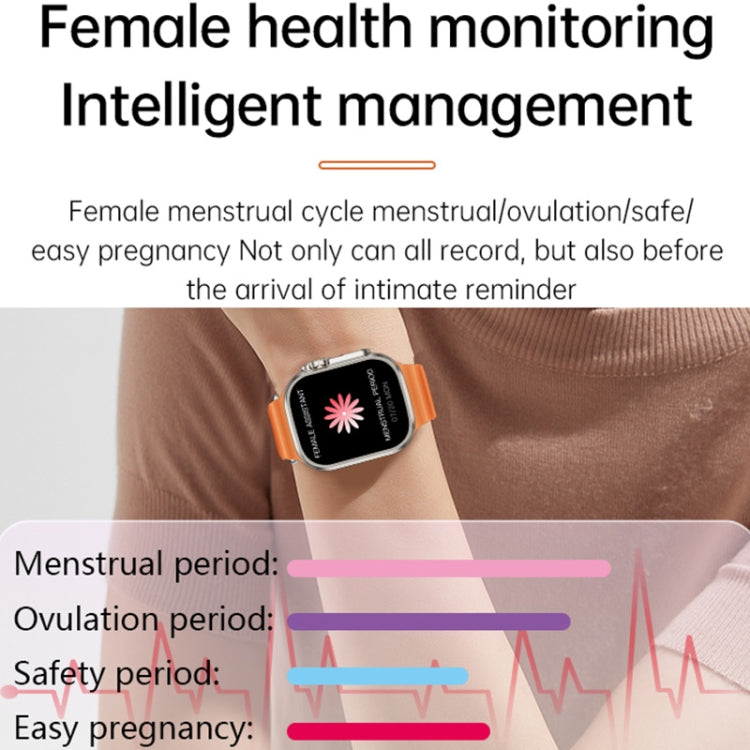 WS-E9 Ultra 2.2 inch IP67 Waterproof Silicone Band Smart Watch, Support Heart Rate / NFC(Blue) - Smart Watches by PMC TechLife | Online Shopping South Africa | PMC TechLife | Buy Now Pay Later Mobicred