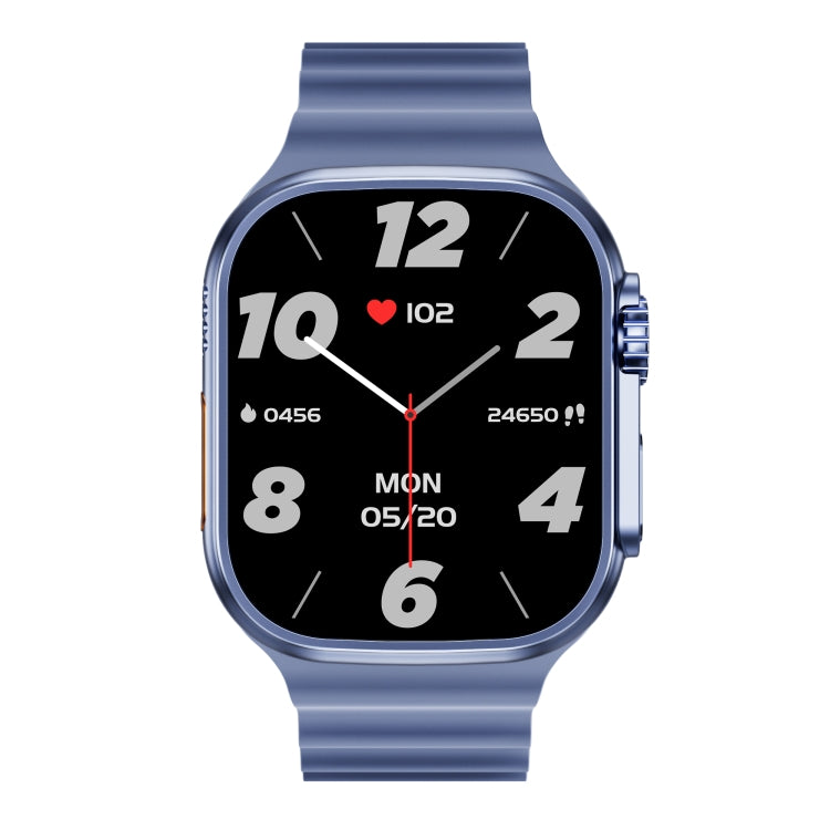 WS-E9 Ultra 2.2 inch IP67 Waterproof Ocean Silicone Band Smart Watch, Support Heart Rate / NFC(Blue) - Smart Watches by PMC TechLife | Online Shopping South Africa | PMC TechLife | Buy Now Pay Later Mobicred