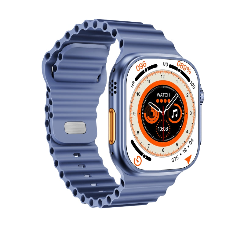 WS-E9 Ultra 2.2 inch IP67 Waterproof Ocean Silicone Band Smart Watch, Support Heart Rate / NFC(Blue) - Smart Watches by PMC TechLife | Online Shopping South Africa | PMC TechLife | Buy Now Pay Later Mobicred
