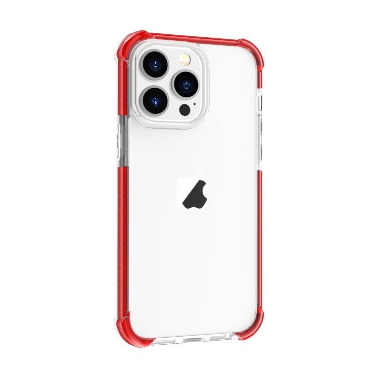 For iPhone 15 Pro Max Four-corner Shockproof TPU + Acrylic Phone Case(Red) - iPhone 15 Pro Max Cases by PMC TechLife | Online Shopping South Africa | PMC TechLife