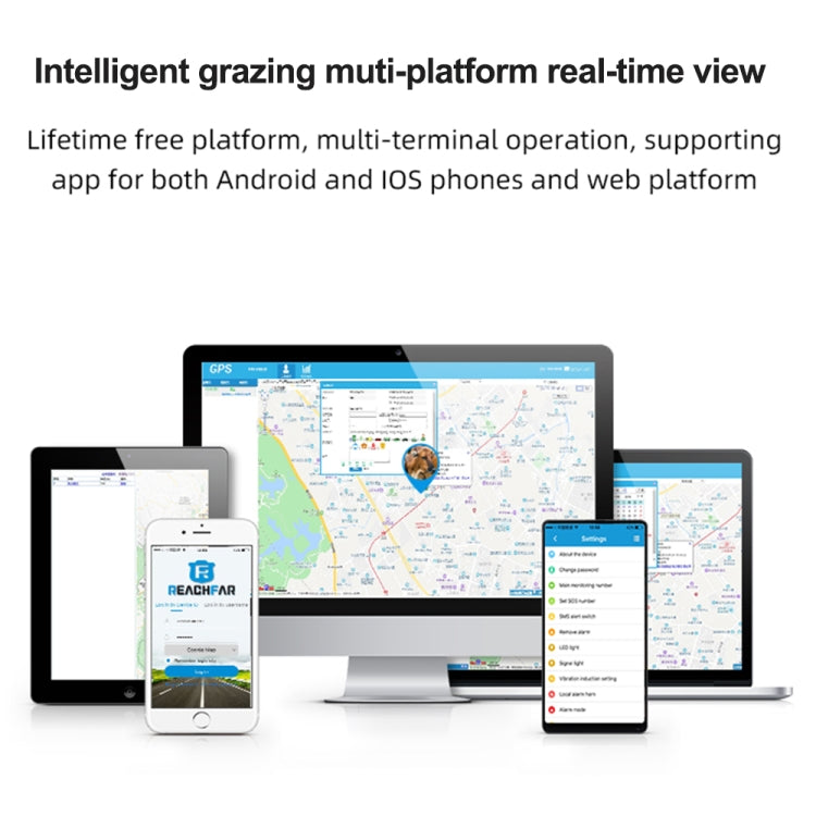 V44 Solar Energy Waterproof Cattle and Sheep GPS Tracker - Personal Tracker by PMC TechLife | Online Shopping South Africa | PMC TechLife | Buy Now Pay Later Mobicred