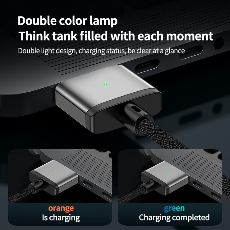 140W Type-C to Magsafe 3 Magnetic Charging Cable, Length:2m(Silver) - Cable & Adapter by PMC TechLife | Online Shopping South Africa | PMC TechLife