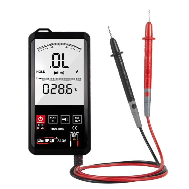 WinAPEX Smart Touch Screen Digital Multimeter, Model:8136 - free shipping - PMC TechLife - Order now!