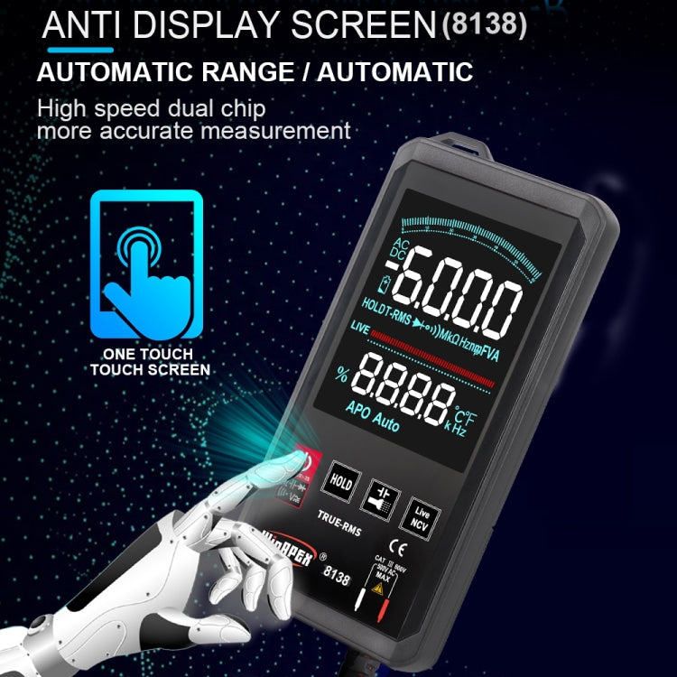WinAPEX Smart Touch Screen Digital Multimeter, Model:8138 - Digital Multimeter by WinAPEX | Online Shopping South Africa | PMC TechLife | Buy Now Pay Later Mobicred