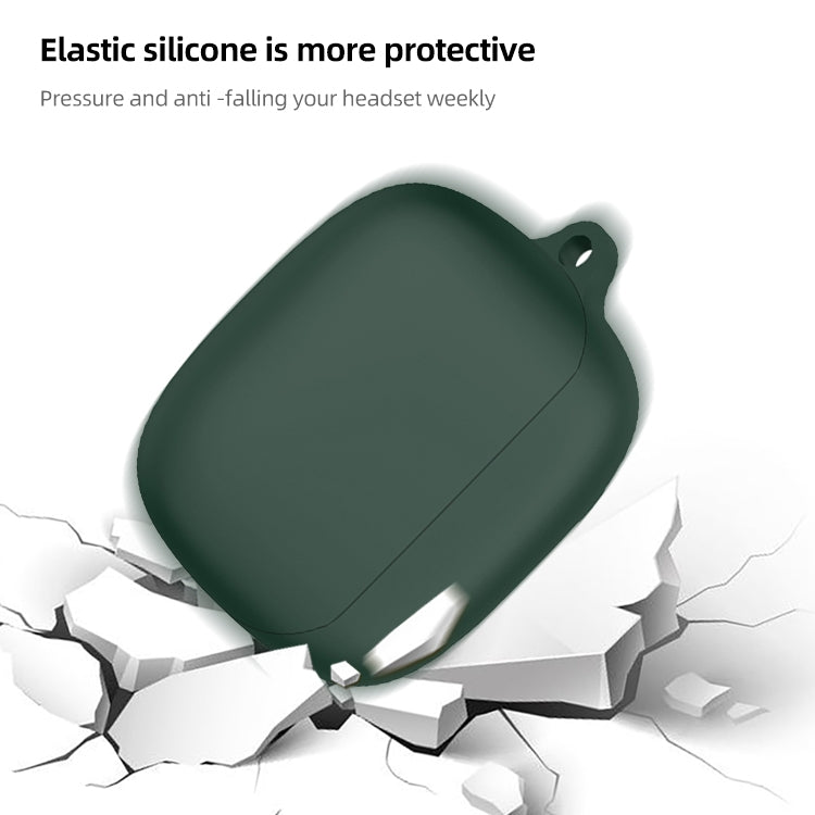 For Baseus Bowie M2s Wireless Earphone Silicone Protective Case(Dark Green) - Other Earphone Case by PMC TechLife | Online Shopping South Africa | PMC TechLife