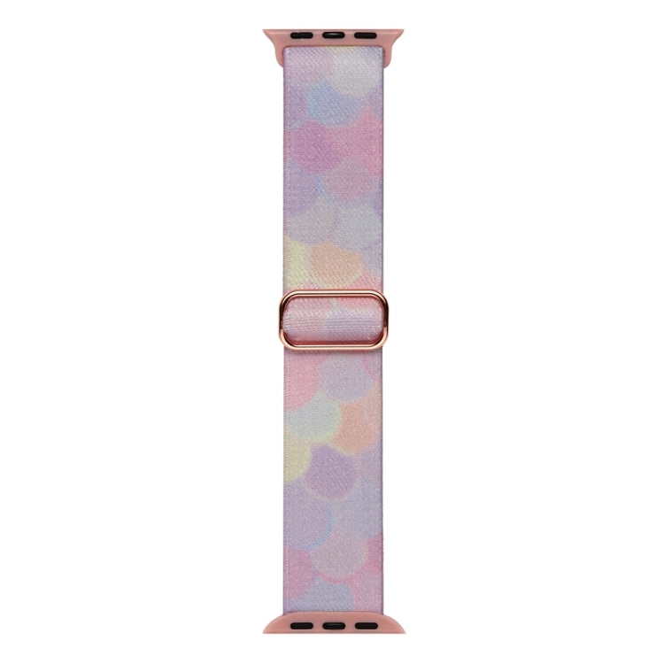 For Apple Watch SE 44mm Painted Pattern Nylon Replacement Watch Band(Symphony Bubbles) - Watch Bands by PMC TechLife | Online Shopping South Africa | PMC TechLife