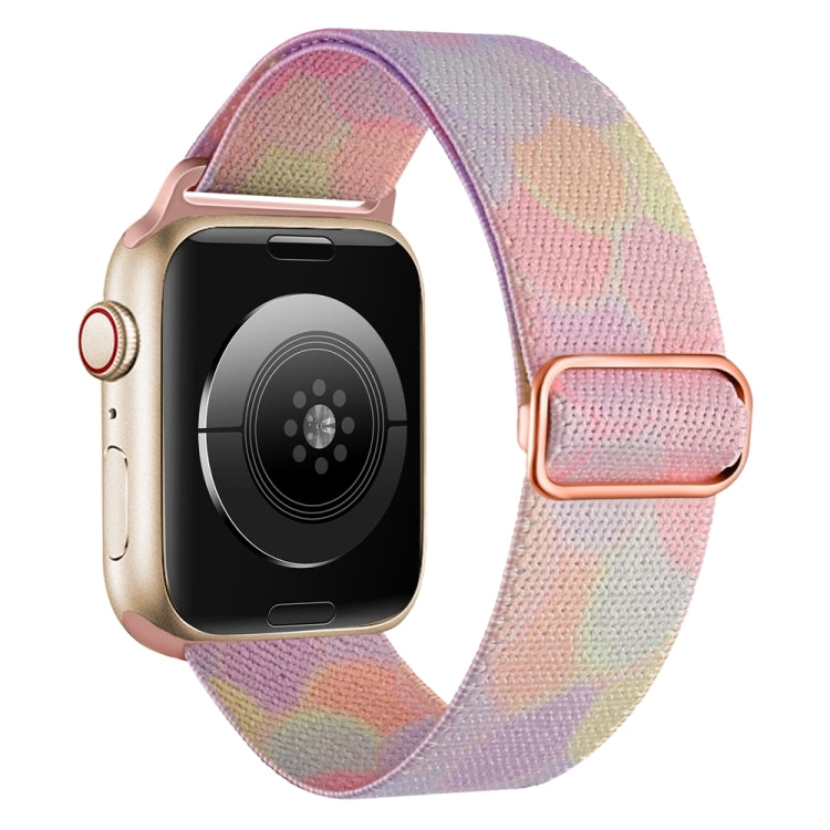For Apple Watch 4 40mm Painted Pattern Nylon Replacement Watch Band(Symphony Bubbles) - Watch Bands by PMC TechLife | Online Shopping South Africa | PMC TechLife