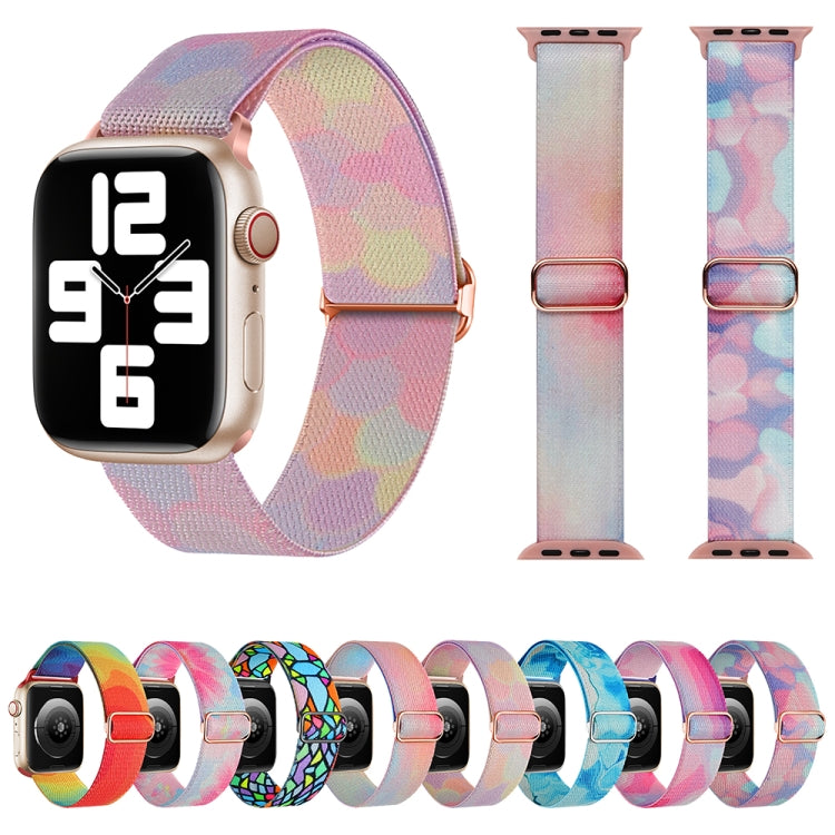 For Apple Watch 5 40mm Painted Pattern Nylon Replacement Watch Band(Symphony Bubbles) - Watch Bands by PMC TechLife | Online Shopping South Africa | PMC TechLife
