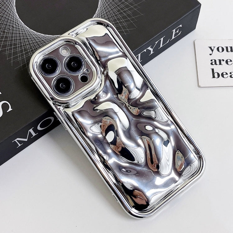 For iPhone 13 Pro Max Electroplating Meteorite Texture TPU Phone Case(Silver) - free shipping - PMC TechLife - Order now!