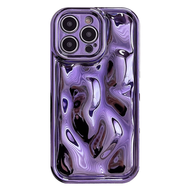 For iPhone 13 Pro Electroplating Meteorite Texture TPU Phone Case(Purple) - free shipping - PMC TechLife - Order now!