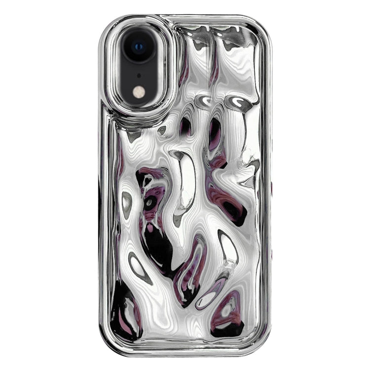 For iPhone XR Electroplating Meteorite Texture TPU Phone Case(Silver) - free shipping - PMC TechLife - Order now!