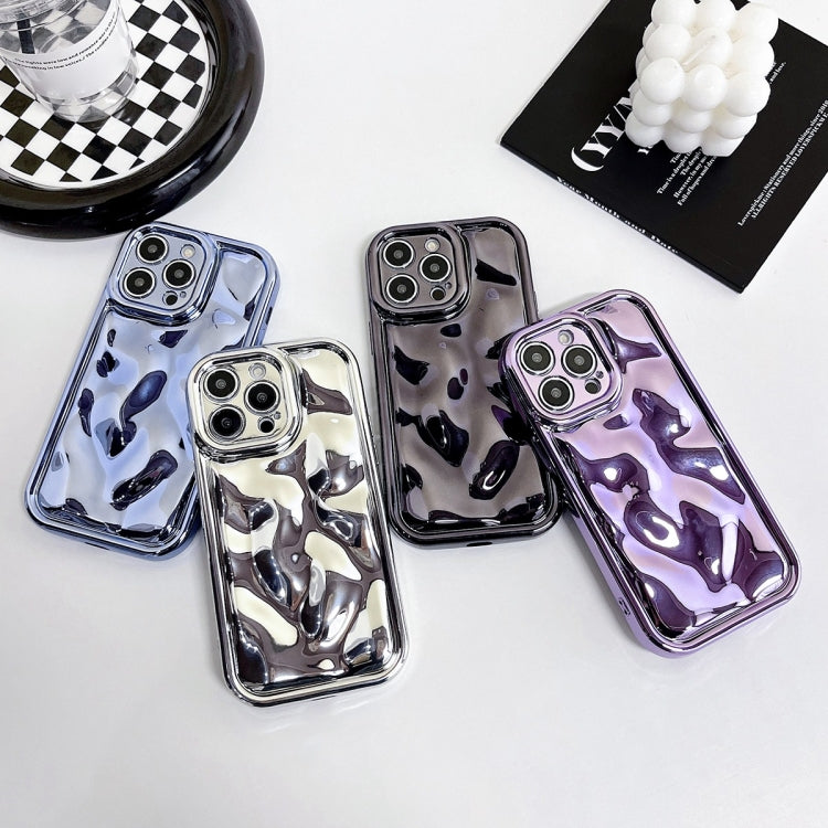 For iPhone XS Max Electroplating Meteorite Texture TPU Phone Case(Purple) - free shipping - PMC TechLife - Order now!