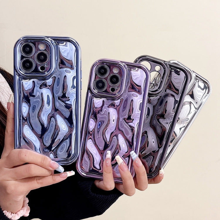For iPhone 13 Pro Electroplating Meteorite Texture TPU Phone Case(Silver) - free shipping - PMC TechLife - Order now!