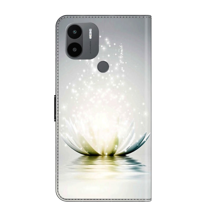 For Xiaomi Redmi A1+ / A2 / A2+ Crystal 3D Shockproof Protective Leather Phone Case(Light Lotus) - free shipping - PMC TechLife - Order now!